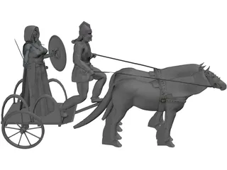 British Chariot 3D Model