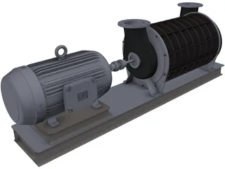 HSI Centrifugal Blower 3D Model