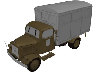 Mercedes-Benz Einheitskoffer 3D Model