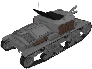 Semovente 75mm 3D Model