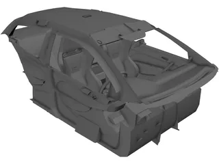 Interior Honda Civic Mugen (2004) 3D Model