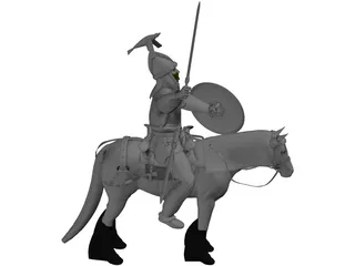 Celtic Noble Cavalry 3D Model