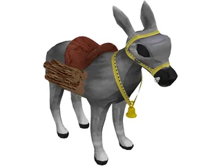 Donkey 3D Model