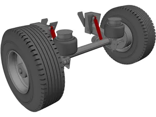 Hendrickson Suspension 3D Model