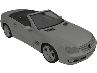 Mercedes-Benz SL500 (2009) 3D Model