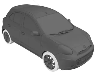 Nissan Micra (2010) 3D Model