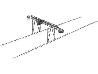 Metal Crane 3D Model