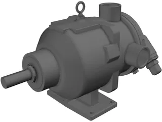 Viking Hydraulic Motor 3D Model