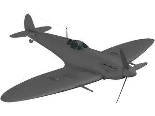 Supermarine Spitfire 3D Model