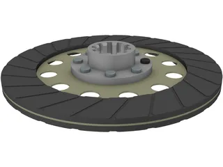 Clutch Friction Disc 3D Model