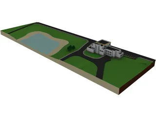 Recreational Complex 3D Model