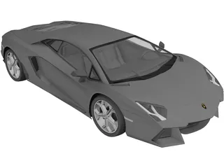 Lamborghini Aventador LP700-4 (2012) 3D Model