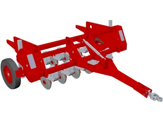 Agricultural Planter 3D Model