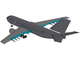 Airbus A300 3D Model