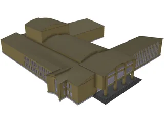 High School 3D Model