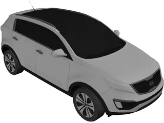 Kia Sportage (2010) 3D Model