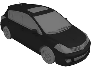 Nissan Tiida (2010) 3D Model