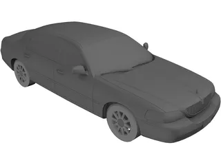 Lincoln Town Car 3D Model