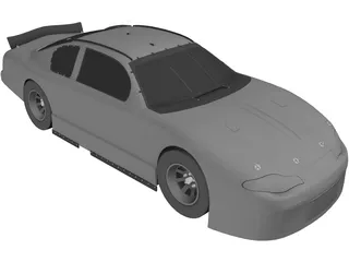 NASCAR Stock Car 3D Model