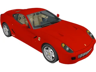 Ferrari 599 GTB Fiorano 3D Model