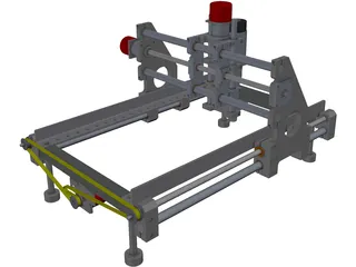 CNC Router Machine 3D Model