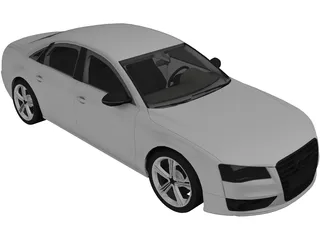 Audi S8 (2012) 3D Model