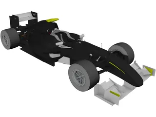 Brawn BGP 001 3D Model