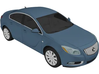 Buick Regal CXL (2011) 3D Model