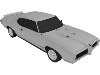 Pontiac GTO (1968) 3D Model