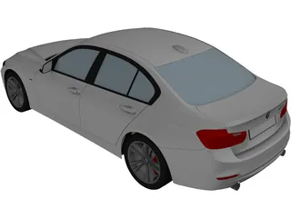 BMW 3-Series F30 335i (2012) 3D Model