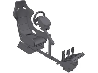 Gamer Race Seat 3D Model