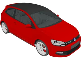 Volkswagen Polo GTi (2011) 3D Model