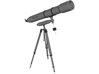 Potable Telescope T430 3D Model