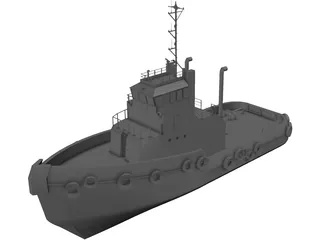 Sydney Tug Boat 3D Model