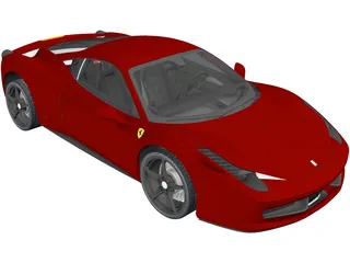 Ferrari 458 Italia 3D Model