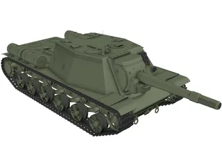 Howitzer ISU152 3D Model