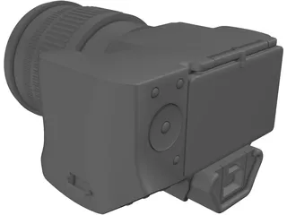 Sony A44 Digital Camera 3D Model