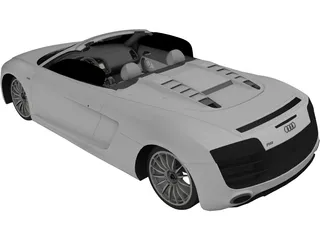 Audi R8 5.2 FSI Spider 3D Model