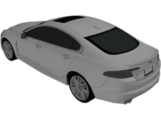 Jaguar XFR (2009) 3D Model