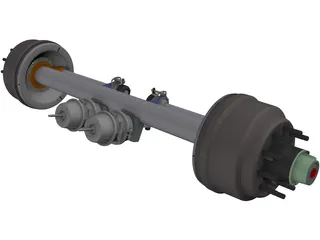 Axle Trailer 3D Model