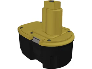 DeWALT 14.4v Battery 3D Model