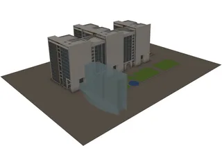 Ecology Commerce Building 3D Model