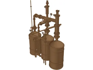 Fluid Transfer System 3D Model