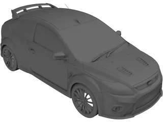 Ford Focus RS (2009) 3D Model