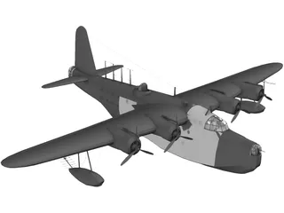 Sunderland Mk III Flying Boat 3D Model