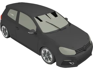 Volkswagen Golf VI GTR 3D Model