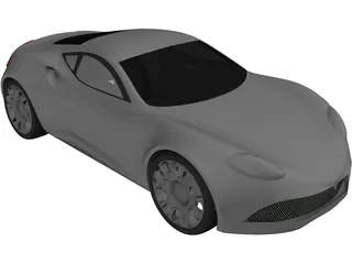Sports Car Concept 3D Model