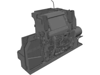 Engine Durmax Turbo Diesel 6.6 3D Model