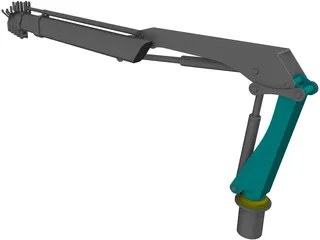 Folding Crane 3D Model