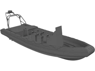 Rigid Inflatable Boat 3D Model